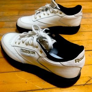 Reebok Classic Cardi B patent leather lug sole sneakers